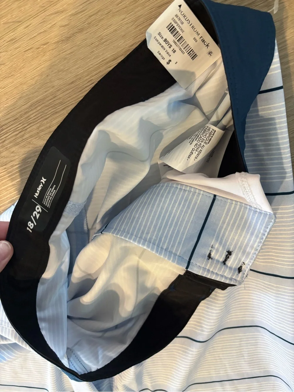 Hurley Boys Board Shorts Striped MSRP $60